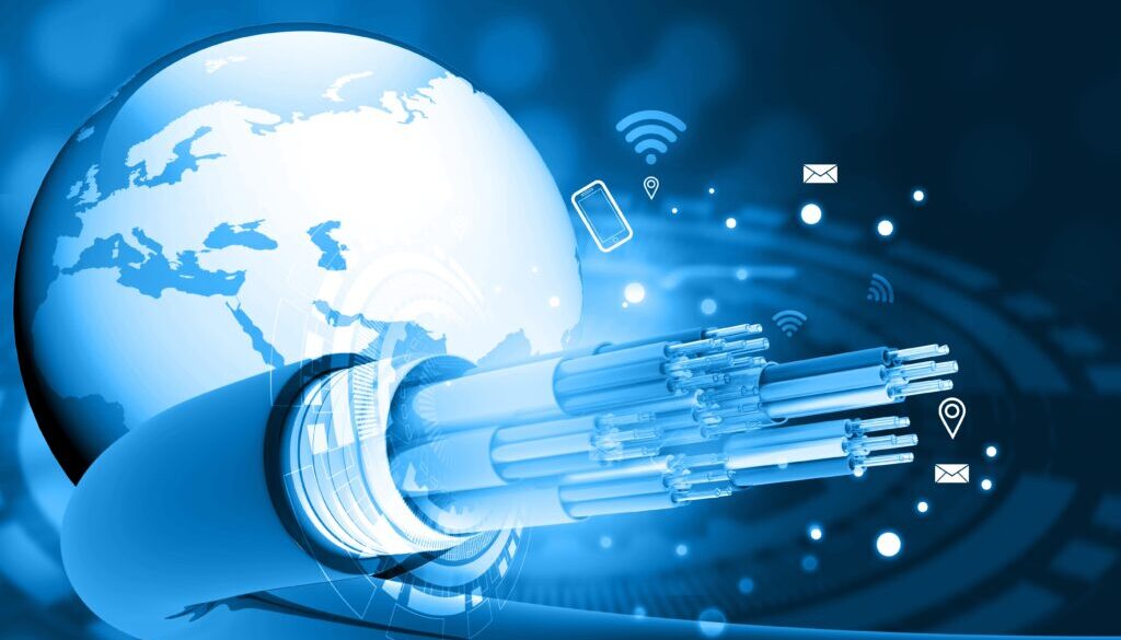 Illustration of cable-in-conduit featuring HDPE conduit for communications cables.